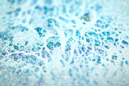 A Close Up of Mica Glitter with Bokeh For Backgroundの写真素材