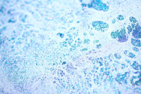 A Close Up of Mica Glitter with Bokeh For Background