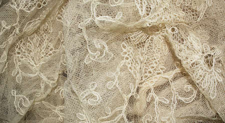 Pretty Vintage Victorian Lace on Black Background