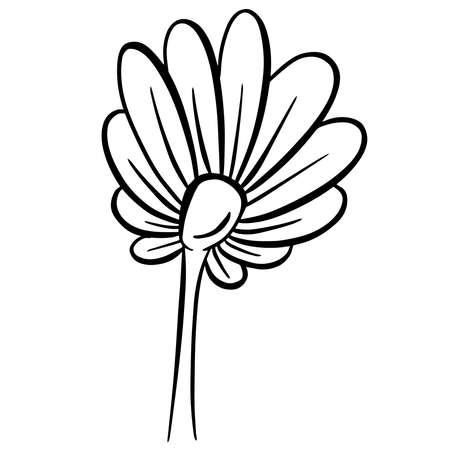 A Logo Design Of a Wildflower Flower Icon Buttercup, Daisy, Dandelionのイラスト素材