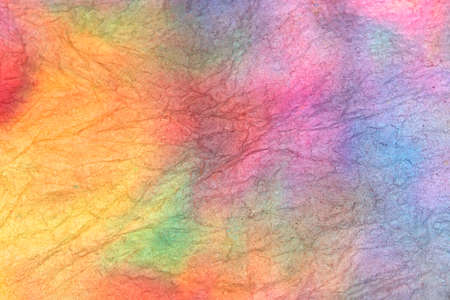 A Vibrant Abstract Watercolour and Acrylic Painting Like Marbleの写真素材