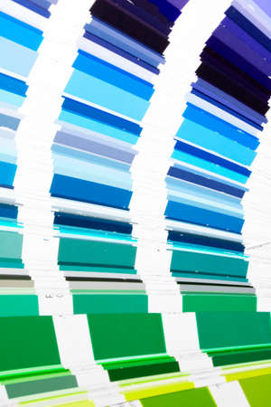 Multicoloured Color Chart Close Up with Different Shades for Background
