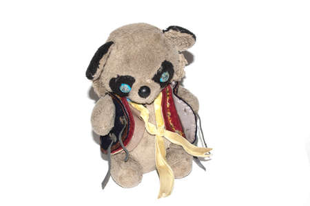 A Old vintage very worn and battered soft toy