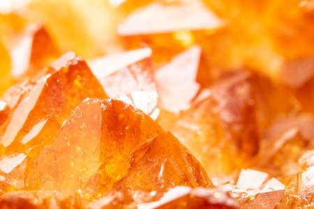 A Close up of Semi-Precious Crystal Stone with Jagged Spiritual Edgesの写真素材