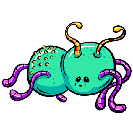 Silly Alien Monster Imaginary Character Cartoon Creatureのイラスト素材
