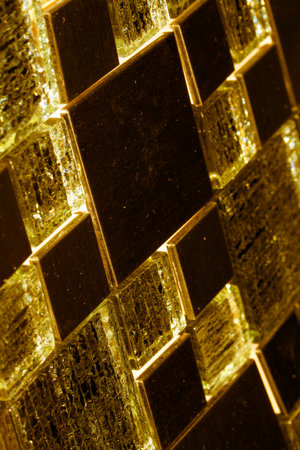 a Geometric Shiny Metal Sparkly Geometric Backgroundの写真素材