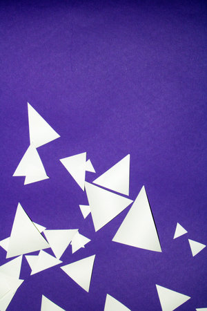 A Pink Purple Geometric Paper Triangle Pieces for Background