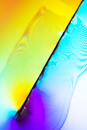 A Holographic Shiny Wavy Abstract Background With Water Texture Visual Wave