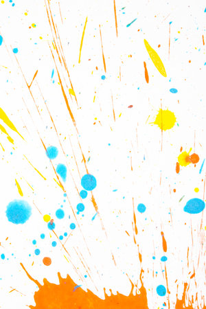 A Acrylic Paint Splatters and spots for Backgroundの写真素材