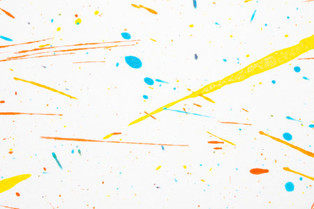 A Acrylic Paint Splatters and spots for Backgroundの写真素材