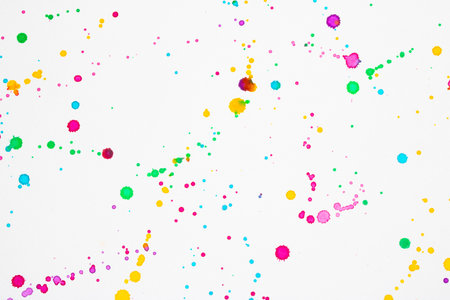 A Acrylic Paint Splatters and spots for Background