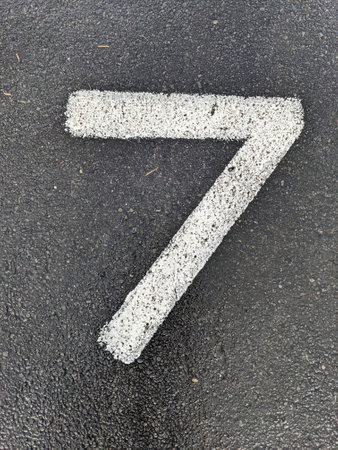 A Written Wording in Distressed State Typography Found Number Letter
