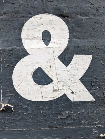 A Written Wording in Distressed State Typography Found Number Letter