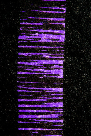 An Abstract Black Ink Pen Scribbles and Lines on a Coloured Backgroundの写真素材