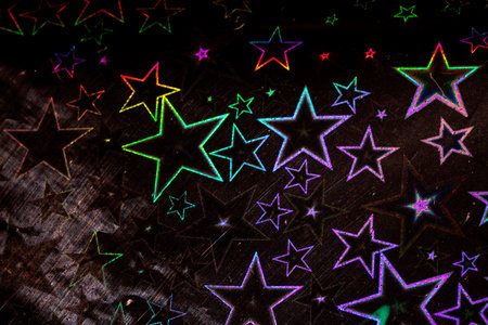 A Vibrant Holographic Abstract Shiny Dancefloor Sci-fi Backgroundの写真素材