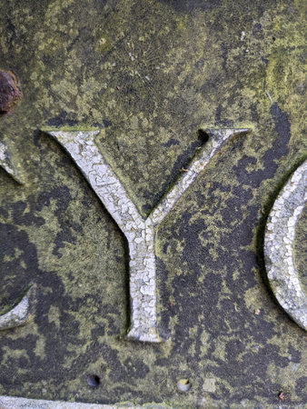 A Written Wording in Distressed State Typography Found Letter Randsom Note &の写真素材