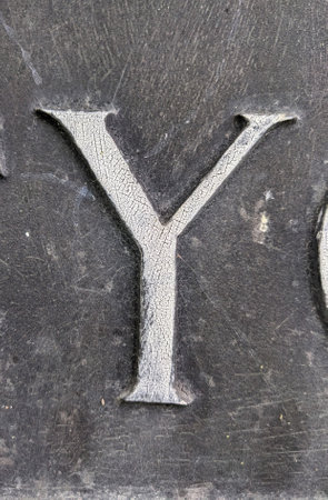 A Written Wording in Distressed State Typography Found Letter Randsom Note &の写真素材