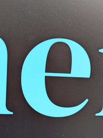 Written Wording in Distressed State Typography Found Letter E Ransom Noteの写真素材