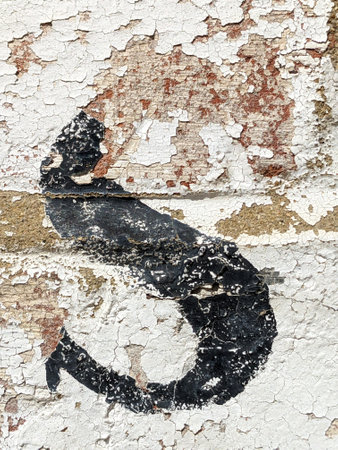 Written Wording in Distressed State Typography Found Letter S Ransom Noteの写真素材