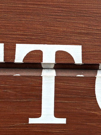 Written Wording in Distressed State Typography Found Letter T Ransom Note