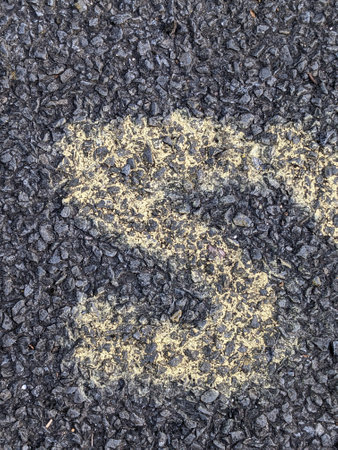 Distressed State Typography Found Number 5の写真素材