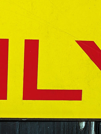 Written Wording in Distressed State Typography Found Letter L Ransom Note