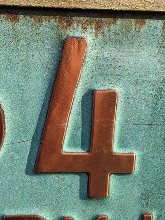 Written Wording in Distressed State Typography Found Number 4 Ransom Note