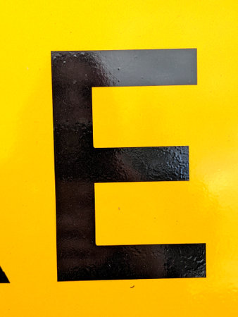 Handwriting Letter In Distressed State Sign Font E Typography