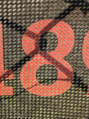 Written Wording in Distressed State Typography Found 8 Eight Numberの写真素材