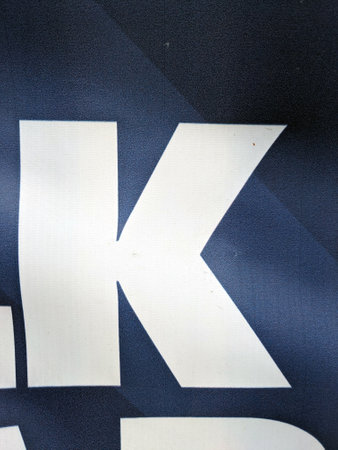 Handwriting Letter In Distressed State Sign Font K Typographyの写真素材