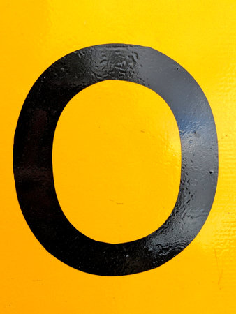 Handwriting Letter In Distressed State Sign Font o 0 Typographyの写真素材