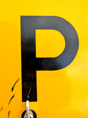 Handwriting Letter In Distressed State Sign Font P Typography