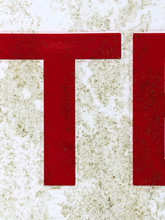 Handwriting Letter In Distressed State Sign Font T Typography