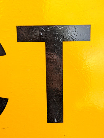 Handwriting Letter In Distressed State Sign Font T Typography