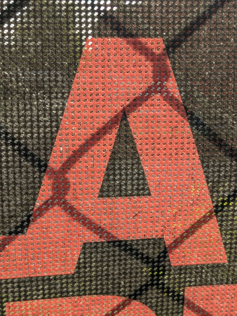 Handwriting Letter In Distressed State Sign Font A Typographyの写真素材