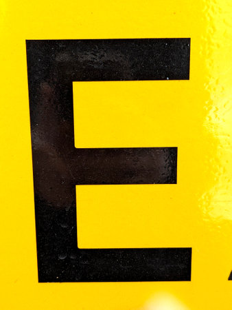 Handwriting Letter In Distressed State Sign Font E Typography