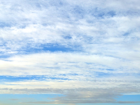 blue sky background with tiny cloudsbe used as background.の写真素材