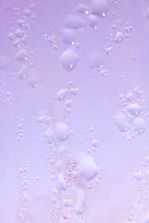Delicate Rain Drops of Water on Glass for Background