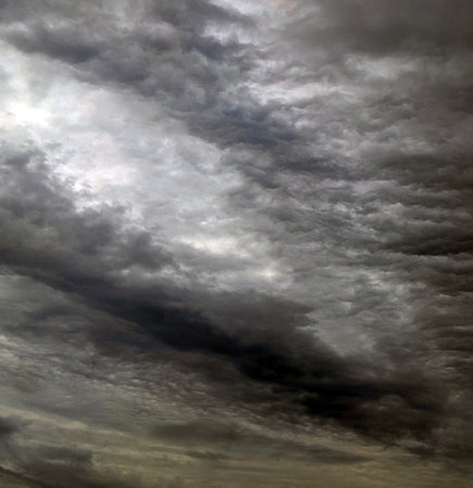 Heavy Dark Rainclouds Before a Storm Sky Grey Clouds