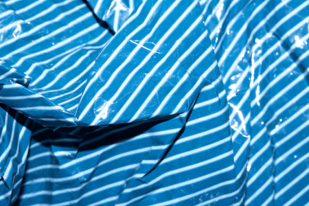 Sweet Wrapper Fine Stripes Lines on Plastic Paper Crumpled Warped Vertical or Horizontal Lined...