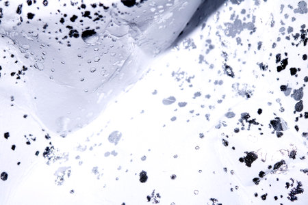 Silver and White Speckled Spots and Dots abstract Backgroundの写真素材
