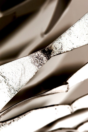 Jagged Silver Lines Abstract Paper Background
