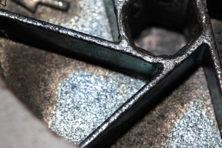 Close Up of Metal Industrial Tool Screw Background