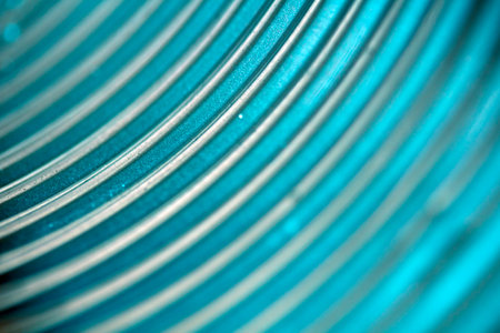 Abstract Geometric Metal Lines Swirl Industrial and Electronic Technology Backgroundの写真素材