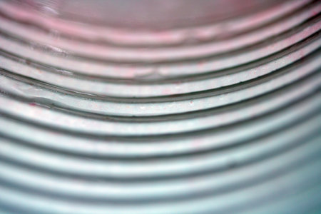 Abstract Geometric Metal Lines Swirl Industrial and Electronic Technology Backgroundの写真素材