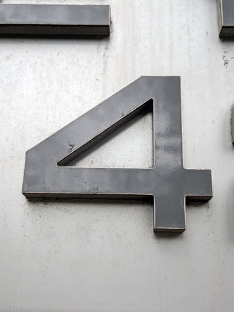 Written Wording in Distressed State Typography Found Number 4
