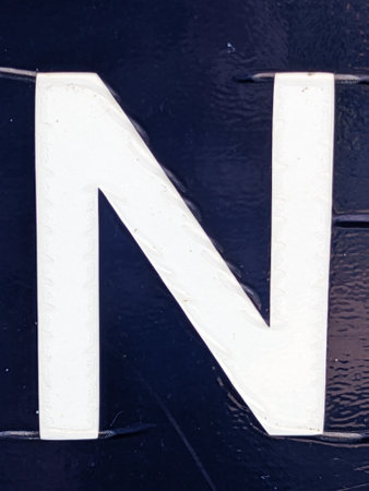Written Wording in Distressed State Typography Found Letter N Ransom Note
