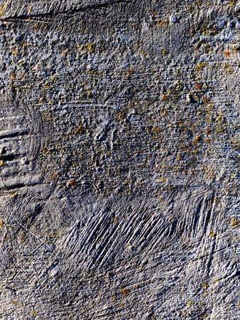 Close up of heavily weathered concrete wall with cracks Grungy Masonry Background