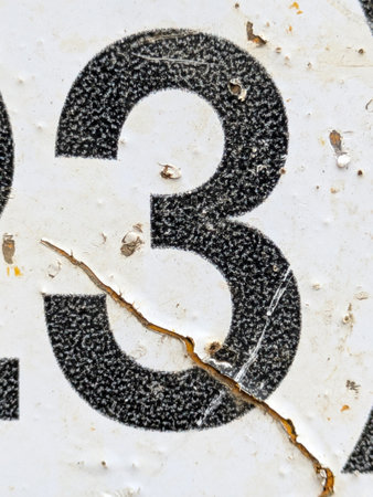 Written Wording in Distressed State Typography Found