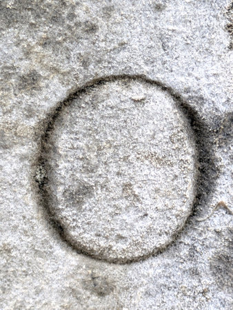 Written Wording in Distressed State Typography Found Ransom Letter Number Oの写真素材